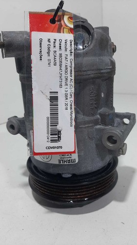  Compressor Ar Condicionado Fiat Mobi Argo 1.3 2018 52093151