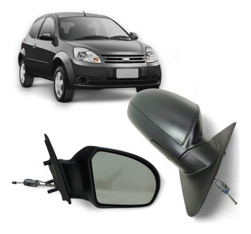 Espelho Retrovisor Manual Lado Direito Ford Ka 2008 A 2013