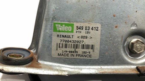 Motor Limpador Traseiro Renault Scenic 54903412 Valeo