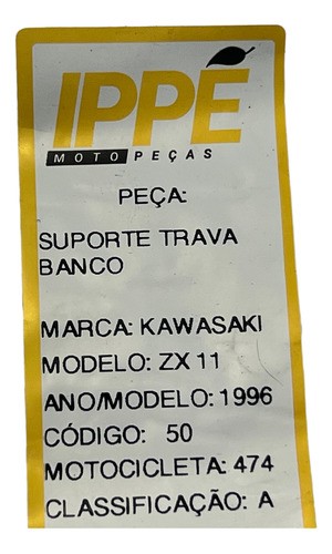 Suporte Trava Banco Kawasaki Zx11 (474) 1996