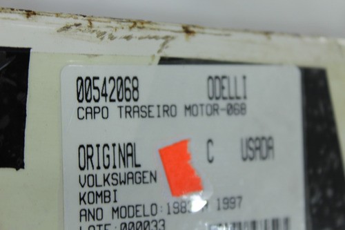 Capô Traseiro Motor Kombi 83/97 (068)