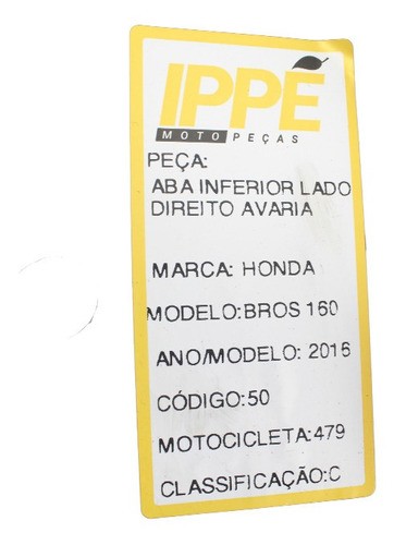 Aba Inferior Direita Avaria Honda Bros 160 (479)