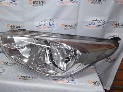 Farol Esquerdo Ford Ka Cromado 2018/2020 Original 4859