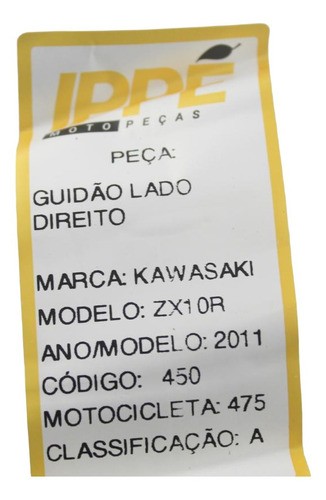 Guidão Lado Direito Kawasaki Zx10r (475) 2011