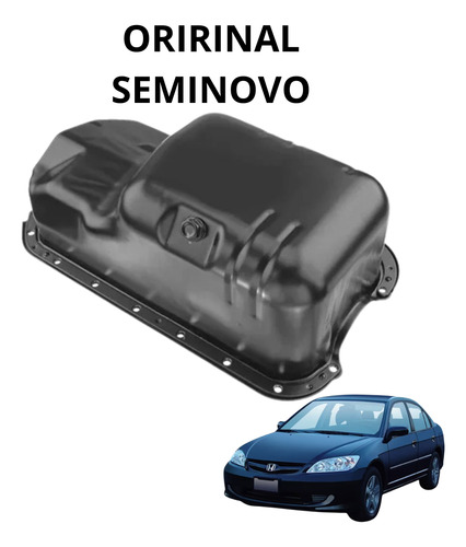 Cárter De Óleo Do Motor Para Civic 1.7 16v 2001 Até 2006