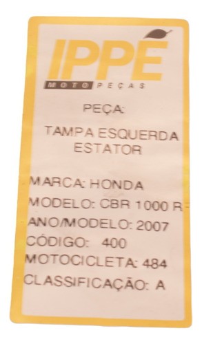 Tampa Esquerda Estator  Honda Cbr 1000rr 2007(484)