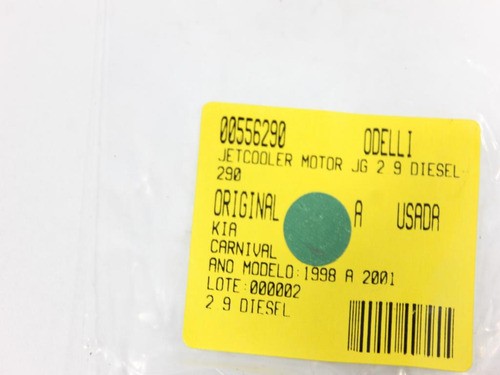 Jetcooler Motor Jg 2.9 Diesel Carnival 98/01 Usado (290)