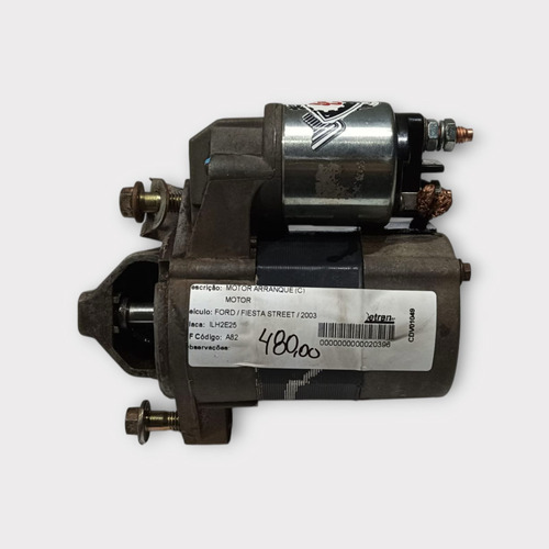 Motor De Arranque Fiesta 1.0 Zetec 2002 2003 2004 A 2012