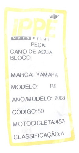 Cano Água Bloco Yamaha Yzf R6 (453)