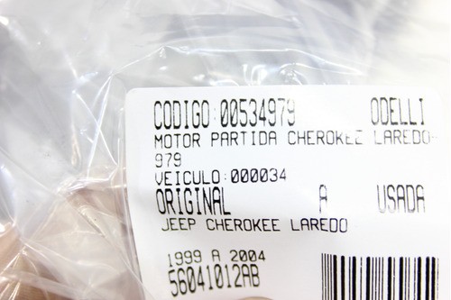 Motor Partida Cherokee Laredo 99/04 Usado (979)