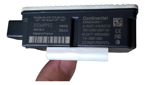 Modulo Conforto Sensor Chave Volovo Xc60 2011 2012 2013