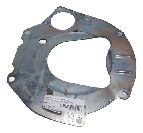 Chapa Flange Motor Capa Seca Ducato 2.3 Boxer 2010/2017