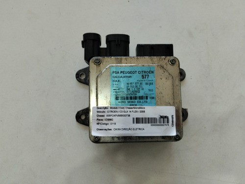 Módulo Direção Elétrica Citroen C3 2008 9655757780