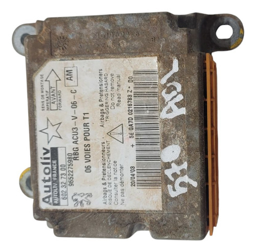 Moldura Central Peugeot 206 1.6/ 2004 (al) 9652275980