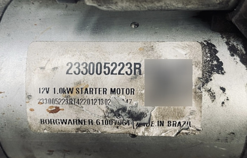 Motor Partida Renault Captur 1.3 20 A 21 233005223r