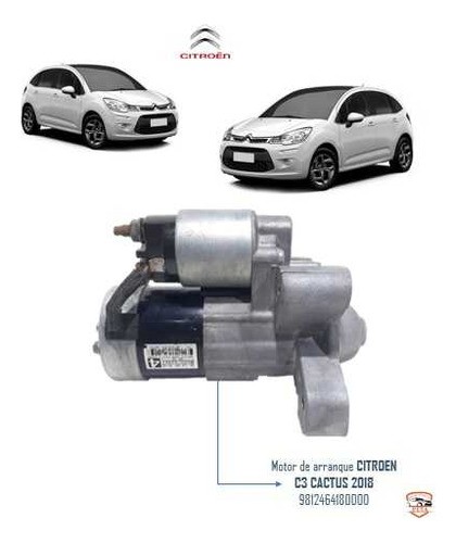  Motor De Arranque Citroen C3 Cactus 2018 9812464180000