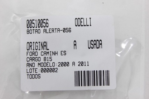 Botao Alerta Cargo 815 00/11 Usado (056)