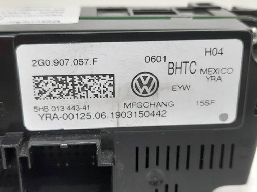 Comando Ar Condicionado Digital Vw T-cross 2020 2021 2022