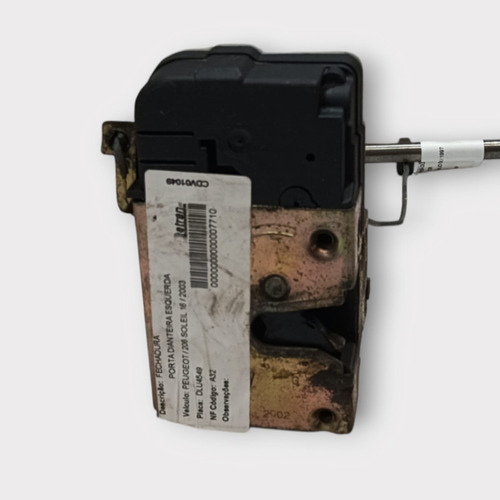 Fechadura Elétrica Dianteira Esquerda Peugeot 206 1999 09