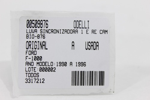 Luva Sincronizadora 1 E Re Câmbio F-1000 90/96 Usado (876)