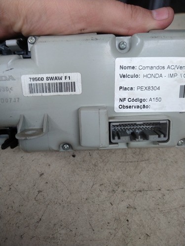 Comando Ar Ventilação Cr-v 2009 2010 2011