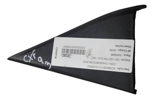 Moldura Interna Porta Traseira Direita Gm Vectra 97/05 (al)