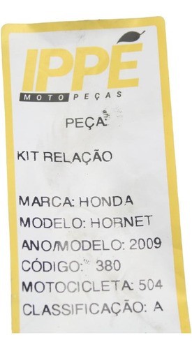 Kit Relação Honda Hornet (504) 2009