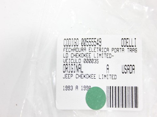 Fechadura Eletr Porta Tras Ld Cherokee Limited 93/98 Us (549