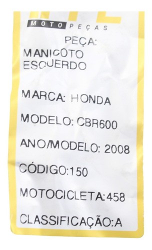 Manicoto Esquerdo Cbr 600 Rr (458)