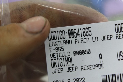 Lanterna Placa Ld Jeep Renegade 15/22 Usado (865)