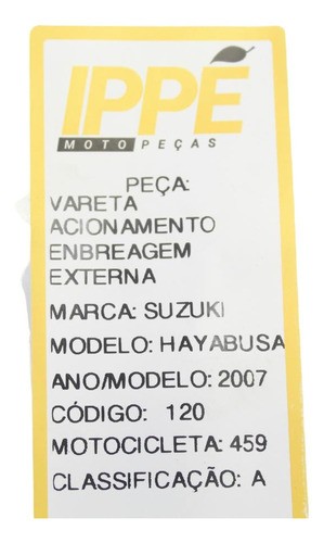 Vareta Acionamento Embreagem Externa Suzuki Hayabusa (459)