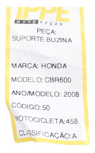 Suporte Buzina Cbr 600 Rr (458)