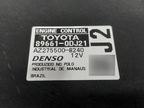 Modulo Injeção Toyota  Etios 1.5 2013 Az2755008240