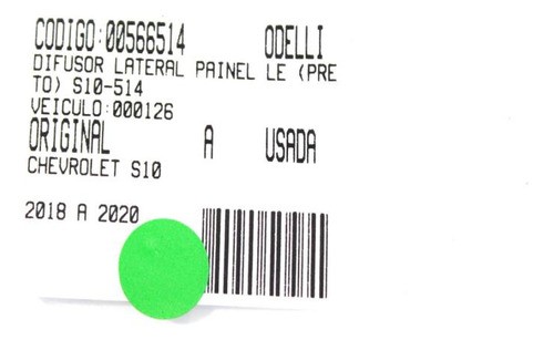 Difusor Lateral Painel Le (preto) S10 18/20 Us (514)