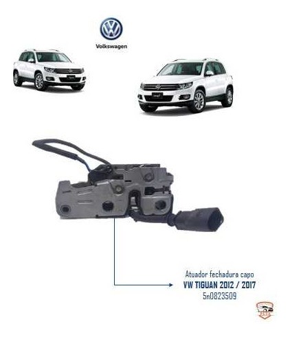 Atuador Fechadura Capo  Vw Tiguan 2012 / 2017 5n0823509