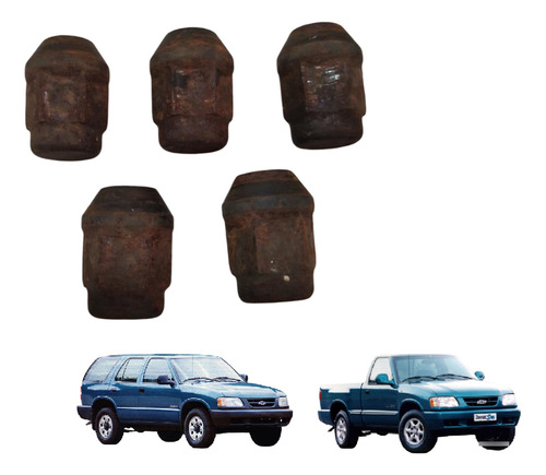 Kit 5 Porca Parafuso Roda S10 1995/2011 Blazer 1995/2002