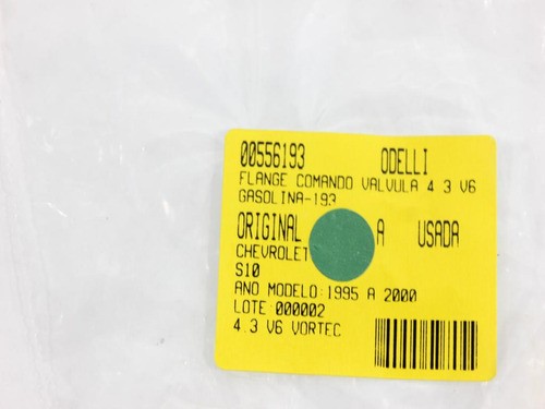 Flange Comando Válvula 4.3 V6 Gasolina S10 95/00 Usado (193