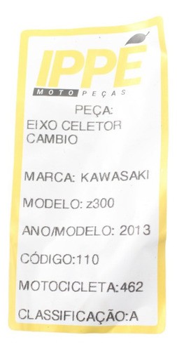 Eixo Câmbio Coletor  Kawasaki Z300 (462)