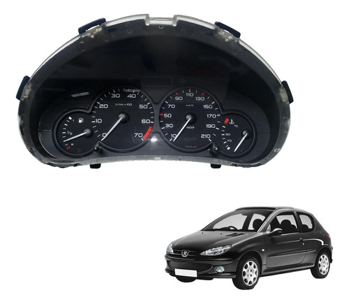 Painel Instrumentos Peugeot 206 1.4 Flex 2000 2001 2003 2012