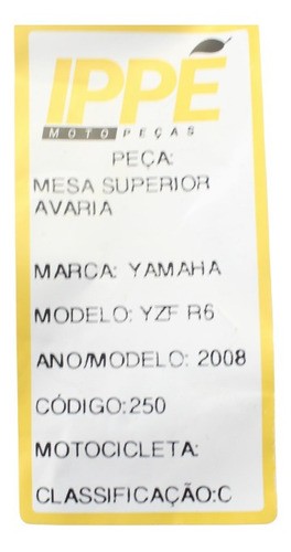 Mesa Superior Avaria  Yamaha Yzf R6