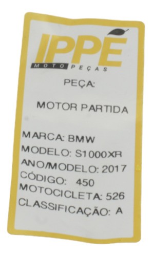 Motor Partida Bmw S1000xr 2017 (526)