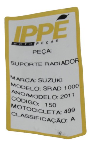 Suporte Radiador Suzuki Srad 1000 2011 (499)