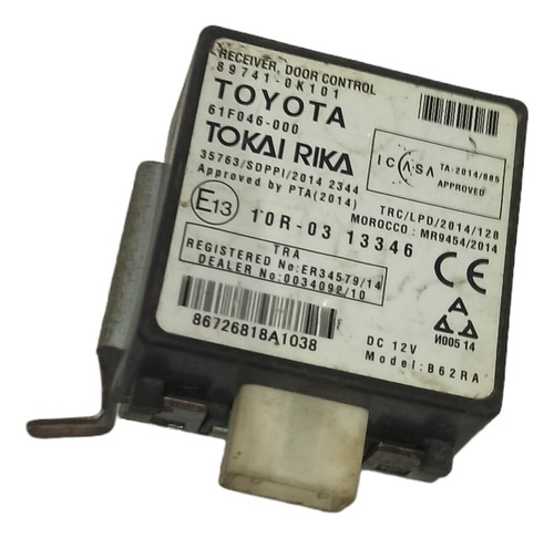 Módulo Central Alarme Toyota Hilux 2016 2020 Original