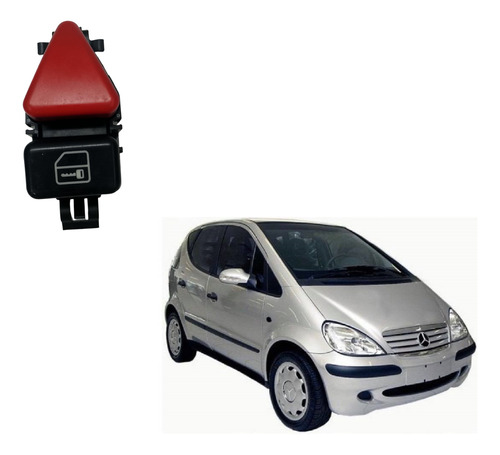 Botão Pisca Alerta Trava Porta Classe A 160 190 1999 A 2005