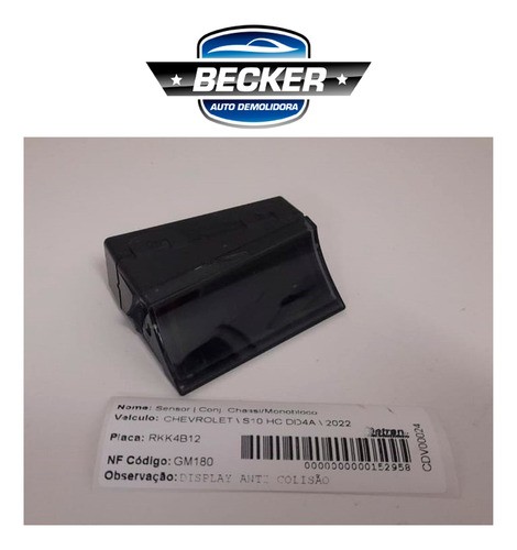 Sensor Anti Colisão Gm S10 High Country 814592607 C/ Detalhe