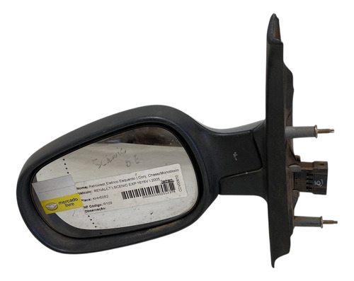Espelho Retrovisor Elétrico Renault Scenic Lado Esquerdo