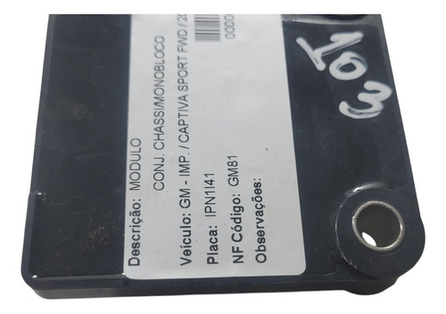 Módulo Sensor Impacto Gm Captiva 3.6/ 2011 (al) Cxf 103