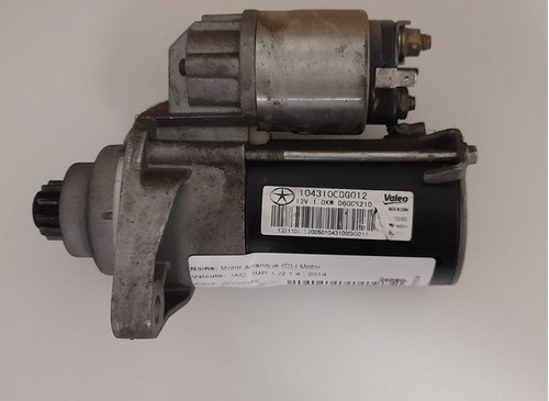 Motor Arranque Jac J2 1.4 2014 - D6gcs210