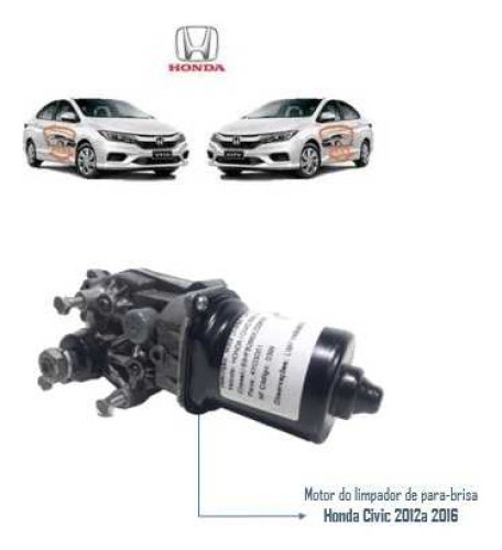 Motor Do Limpador De Para-brisa Honda Civic 2012a 2016