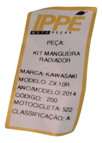 Kit Mangueira Radiador  Kawasaki Zx 10r 2014 (522)